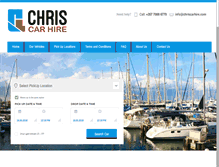 Tablet Screenshot of chriscarhire.com